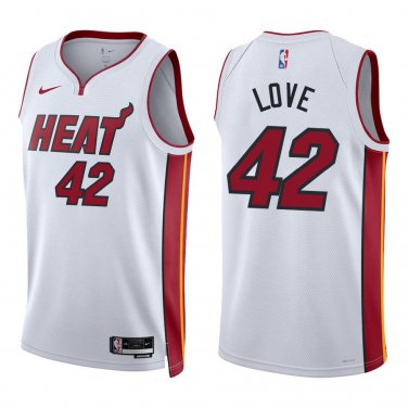 Heat #42 Kevin Love White Swingman Jersey