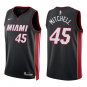 Heat #45 Davion Mitchell Black Swingman Jersey