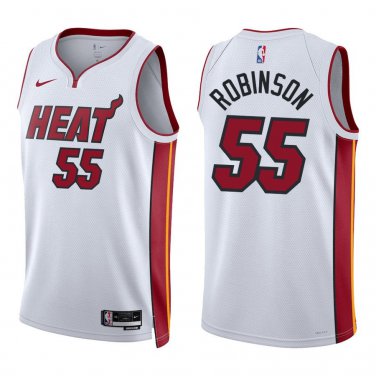 Heat #55 Duncan Robinson White Swingman Jersey