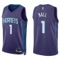 Hornets #1 LaMelo Ball Purple Swingman Jersey