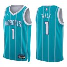Hornets #1 LaMelo Ball Teal Stripes Swingman Jersey
