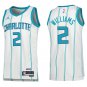 Hornets #2 Grant Williams White Stripe Swingman Jersey