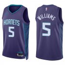 Hornets #5 Mark Williams Purple Swingman Jersey