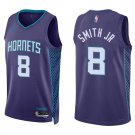 Hornets #8 Nick Smith Jr. Purple Swingman Jersey