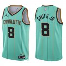 Hornets #8 Nick Smith Jr. Teal City Swingman Jersey