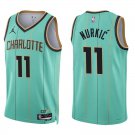 Hornets #11 Jusuf Nurkic Teal City Swingman Jersey