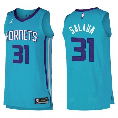Hornets #31 Tidjane Salaun Teal Swingman Jersey