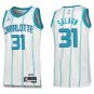 Hornets #31 Tidjane Salaun White Stripe Swingman Jersey