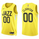 Jazz #00 Jordan Clarkson Gold Swingman Jersey