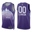 Jazz #00 Jordan Clarkson Purple City Swingman Jersey