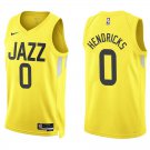 Jazz #0 Taylor Hendricks Gold Swingman Jersey