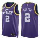 Jazz #2 Collin Sexton Purple Classic Swingman Jersey