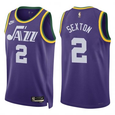 Jazz #2 Collin Sexton Purple Classic Swingman Jersey
