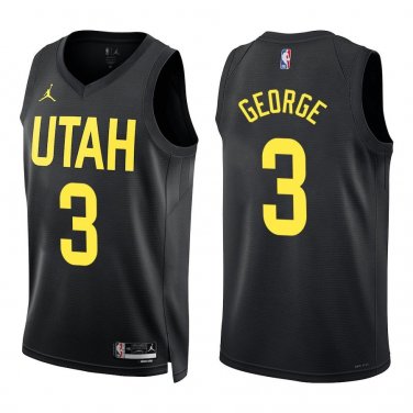 Jazz #3 Keyonte George Black Swingman Jersey
