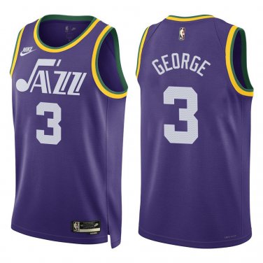 Jazz #3 Keyonte George Purple Classic Swingman Jersey