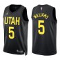 Jazz #5 Cody Williams Black Swingman Jersey