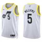 Jazz #5 Cody Williams White Swingman Jersey