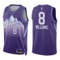 Jazz #8 Deron Williams Purple City Swingman Jersey
