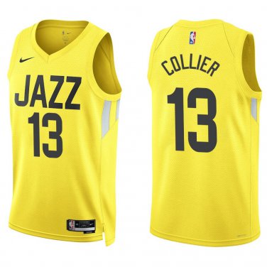 Jazz #13 Isaiah Collier Gold Swingman Jersey