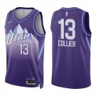 Jazz #13 Isaiah Collier Purple City Swingman Jersey