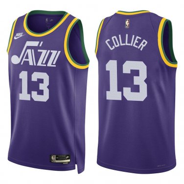Jazz #13 Isaiah Collier Purple Classic Swingman Jersey