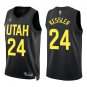 Jazz #24 Walker Kessler Black Swingman Jersey