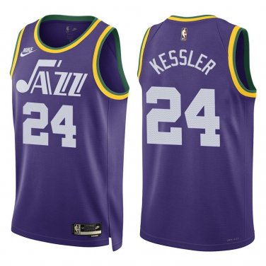 Jazz #24 Walker Kessler Purple Classic Swingman Jersey