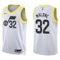 Jazz #32 Karl Malone White Swingman Jersey