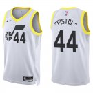Jazz #44 Pete Maravich White Swingman Jersey