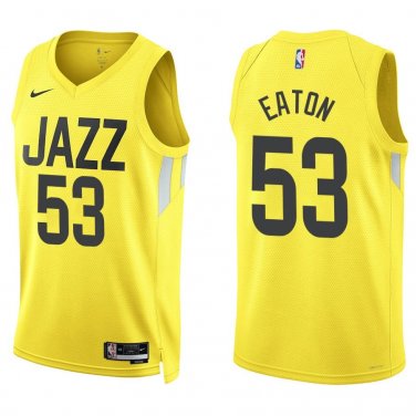 Jazz #53 Mark Eaton Gold Swingman Jersey