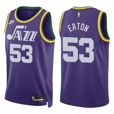 Jazz #53 Mark Eaton Purple Classic Swingman Jersey