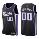 Kings #00 Custom Name And Number Black Swingman Jersey
