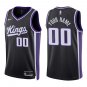 Kings #00 Custom Name And Number Black Swingman Jersey