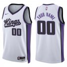 Kings #00 Custom Name And Number White Swingman Jersey