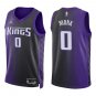 Kings #0 Malik Monk Black Purple Statement Swingman Jersey