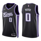 Kings #0 Malik Monk Black Swingman Jersey