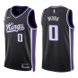 Kings #0 Malik Monk Black Swingman Jersey