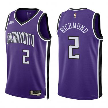 Kings #2 Mitch Richmond Purple Throwback Swingman Jersey