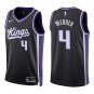 Kings #4 Chris Webber Black Swingman Jersey