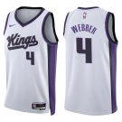 Kings #4 Chris Webber White Swingman Jersey