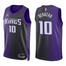 Kings #10 DeMar DeRozan Black Purple Statement Swingman Jersey