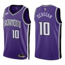 Kings #10 DeMar DeRozan Purple Throwback Swingman Jersey