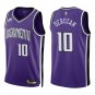Kings #10 DeMar DeRozan Purple Throwback Swingman Jersey