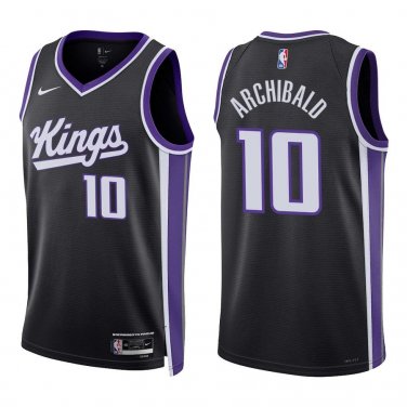 Kings #10 Nate Archibald Black Swingman Jersey