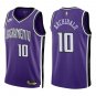 Kings #10 Nate Archibald Purple Throwback Swingman Jersey