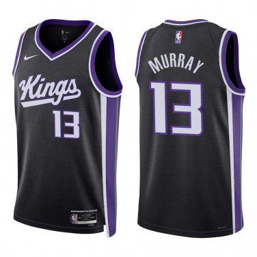 Kings #13 Keegan Murray Black Swingman Jersey