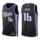 Kings #16 Jerry Lucas Black Swingman Jersey