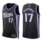 Kings #17 Jonas Valanciunas Black Swingman Jersey