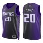 Kings #20 Markelle Fultz Black Purple Statement Swingman Jersey
