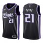 Kings #21 Vlade Divac Black Swingman Jersey